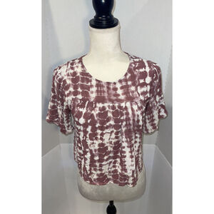 Gypsies and Moondust Women's Blouse - Blush & White - Size XS